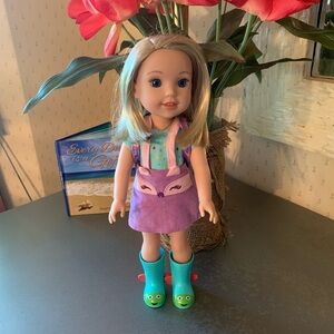 American Girl, Willie Wishers Willa doll, BEAUTIFUL! BLONDE hair and BLUE eyes.